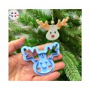 emporte pièce père Noël pour argile polymère, Christmas Clay cutter, Coupeur d'argile