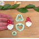 Emporte-pièces gnome de Noël – Set 3 pièces pour boucles d’oreilles en argile polymère