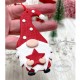 Gnome de Noël à suspendre en argile polymère, déco de sapin,