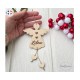 Ange en bois personnalisé – Décoration de Noël personnalisée – Ange gravé prénom – Cadeau naissance souvenir – Ange à suspendre
