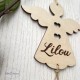 Ange en bois personnalisé – Décoration de Noël personnalisée – Ange gravé prénom – Cadeau naissance souvenir – Ange à suspendre