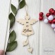 Ange en bois personnalisé – Décoration de Noël personnalisée – Ange gravé prénom – Cadeau naissance souvenir – Ange à suspendre