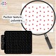 Pochoir feuille de texture pour argile polymere motif mini Pois, en PVC