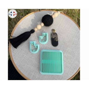 Outil rainures p&acirc;te polym&egrave;re &ndash; Texture lignes droites &ndash; texture stries &ndash; Accessoire polym&egrave;re bijoux &ndash; Impression 3D