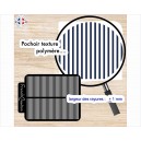 Pochoir feuille de texture pour argile polymère motif mini rayures largeur 1 mm,  en PVC