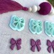 Lot de 3 emporte-pièces nœud / Bow cutter set – Boucles d’oreilles pâte polymère / Polymer clay earrings – Outil créateur bijoux