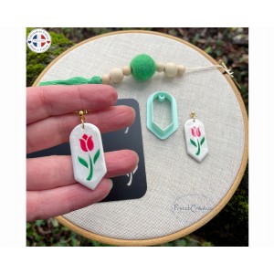 Emporte-pi&egrave;ce Ovale pointu boucles d&rsquo;oreilles &ndash; Cutter argile polym&egrave;re &ndash; Outil cr&eacute;ateur bijoux &ndash; Clay cutter