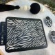 Pochoir texture Zèbre - Motif animal - Pour argile polymère - bijoux DIY et créations artisanales