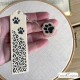 Emporte-pièce marque-page léopard avec patte - outil pour argile polymère, pâte Fimo, création DIY, pochoir vendu séparément