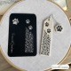 Pochoir léopard avec pattes pour marque-page - feuille de texture pour argile polymère, pochoir DIY