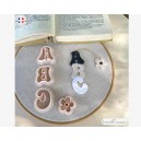 Emporte-pièce marque-page ABC  pour pâte polymère - Fimo - bijou de sac - ABC bookmark polymer clay cutter