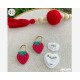 Emporte-pièce fraise Fimo – Strawberry polymer clay cutter – Set 2 pièces bijoux DIY