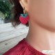 Emporte-pièce fraise Fimo – Strawberry polymer clay cutter – Set 2 pièces bijoux DIY