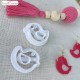 Lot de 2 emporte-pièces oiseaux pâte polymère – Bird polymer clay cutter – outil boucles d’oreilles Fimo