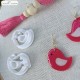 Lot de 2 emporte-pièces oiseaux pâte polymère – Bird polymer clay cutter – outil boucles d’oreilles Fimo