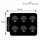 Pochoir feuille de texture Arbre de Vie / Tree of Life – pour pâte polymère, boucles d’oreilles, PVC lavable et réutilisable
