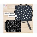 Pochoir texture animalier pour argile polymère motif tacheté léopard dalmatien - Pour argile polymère