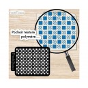 Pochoir Vichy – Polymer Clay Stencil – Pochoir texture pour pâte polymère