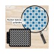 Pochoir Vichy – Polymer Clay Stencil – Pochoir texture pour pâte polymère