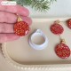 Emporte-pièce Boule de Noël – Polymer Clay Cutter – Outil pour boucles d’oreilles en pâte polymère