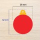 Emporte-pièce Boule de Noël – Polymer Clay Cutter – Outil pour boucles d’oreilles en pâte polymère