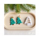 Emporte-pièce Sapin de Noël – Christmas Tree Polymer Clay Cutter – Découpe bijoux en pâte polymère – Boucles d’oreilles DIY