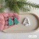 Emporte-pièce Sapin de Noël – Christmas Tree Polymer Clay Cutter – Découpe bijoux en pâte polymère – Boucles d’oreilles DIY