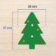 Emporte-pièce Sapin de Noël – Christmas Tree Polymer Clay Cutter – Découpe bijoux en pâte polymère – Boucles d’oreilles DIY