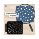 Pochoir feuille de texture motif Pois Irréguliers pour argile polymère – Création de boucles d'oreilles